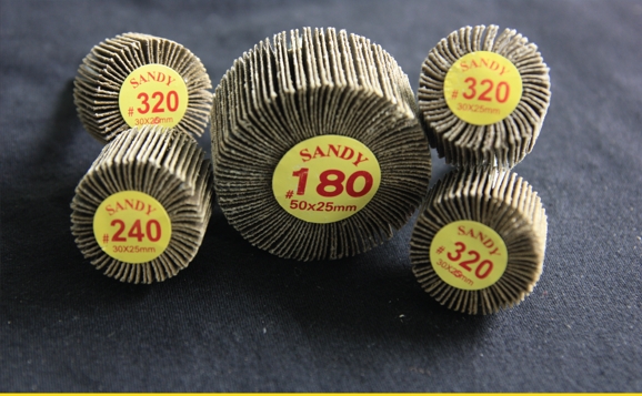 Sandy Flap Wheel ล้อทรายแกน 30x25 MM.